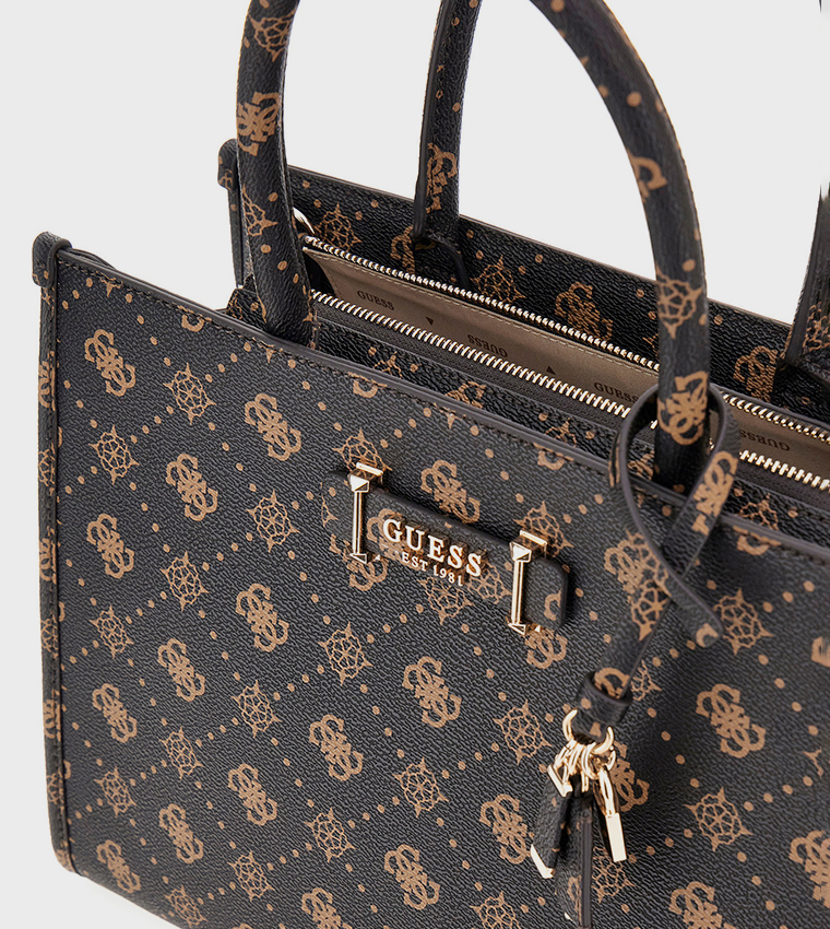 SILIA Monogram Patterned Tote Bag