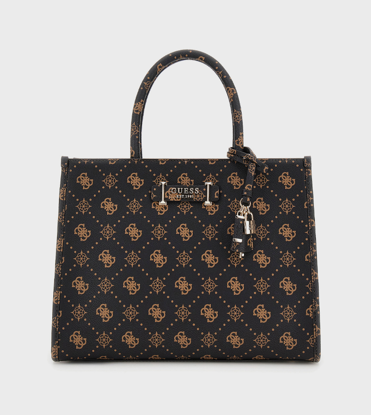 SILIA Monogram Patterned Tote Bag