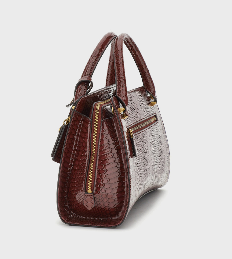 ANNITA Textured Girlfriend Satchel Bag