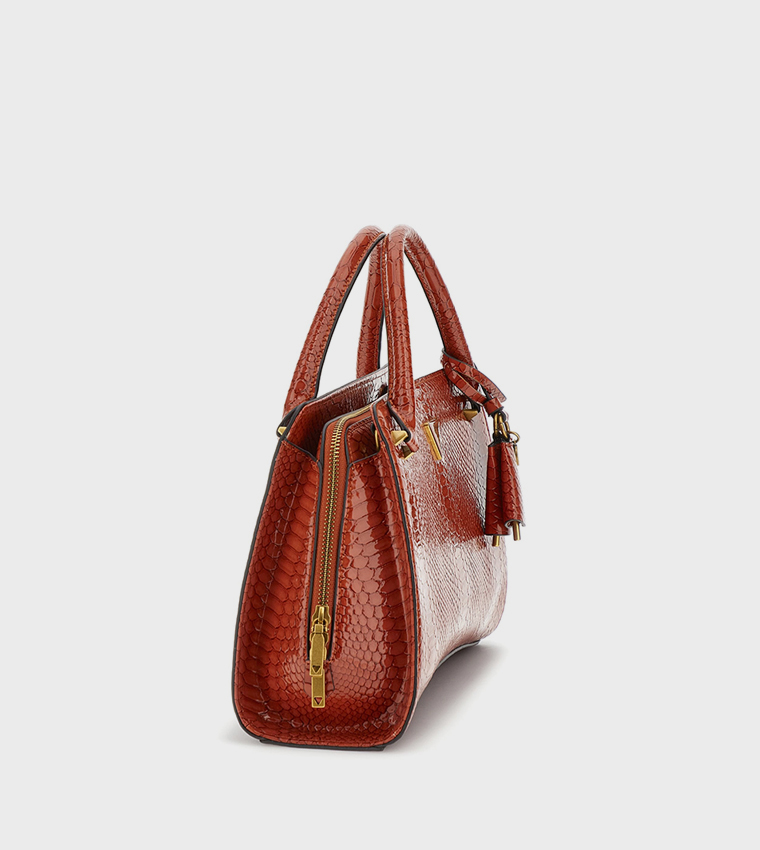 ANNITA Textured Girlfriend Satchel Bag