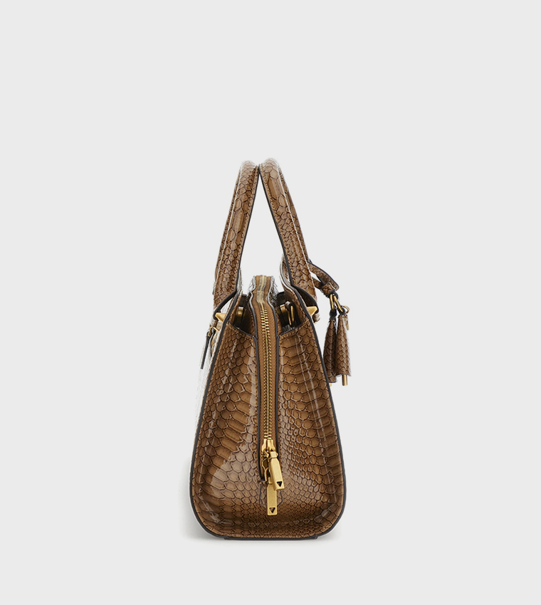ANNITA Textured Girlfriend Satchel Bag