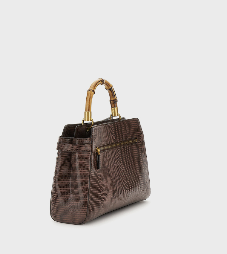 SIBEL Textured Satchel Bag