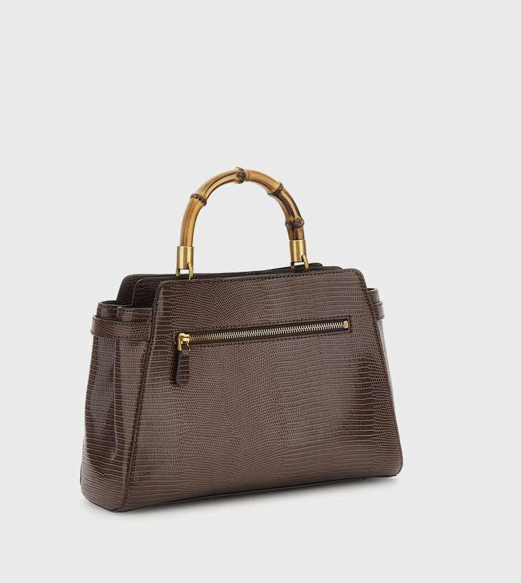 SIBEL Textured Satchel Bag