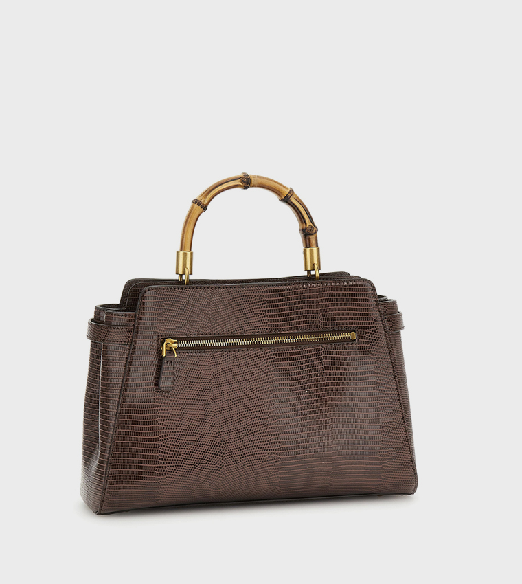 SIBEL Textured Satchel Bag
