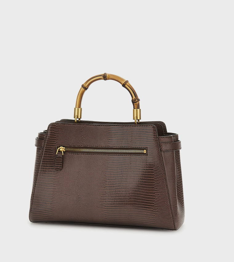 SIBEL Textured Satchel Bag