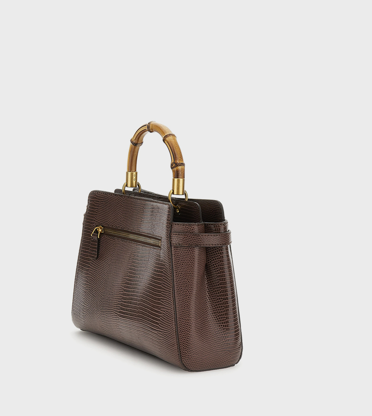 SIBEL Textured Satchel Bag