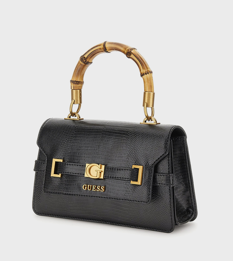 SIBEL Textured Flap Top Handle Bag