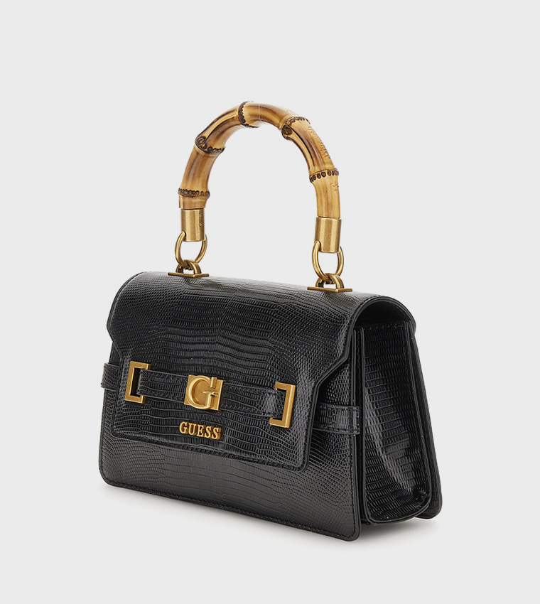 SIBEL Textured Flap Top Handle Bag