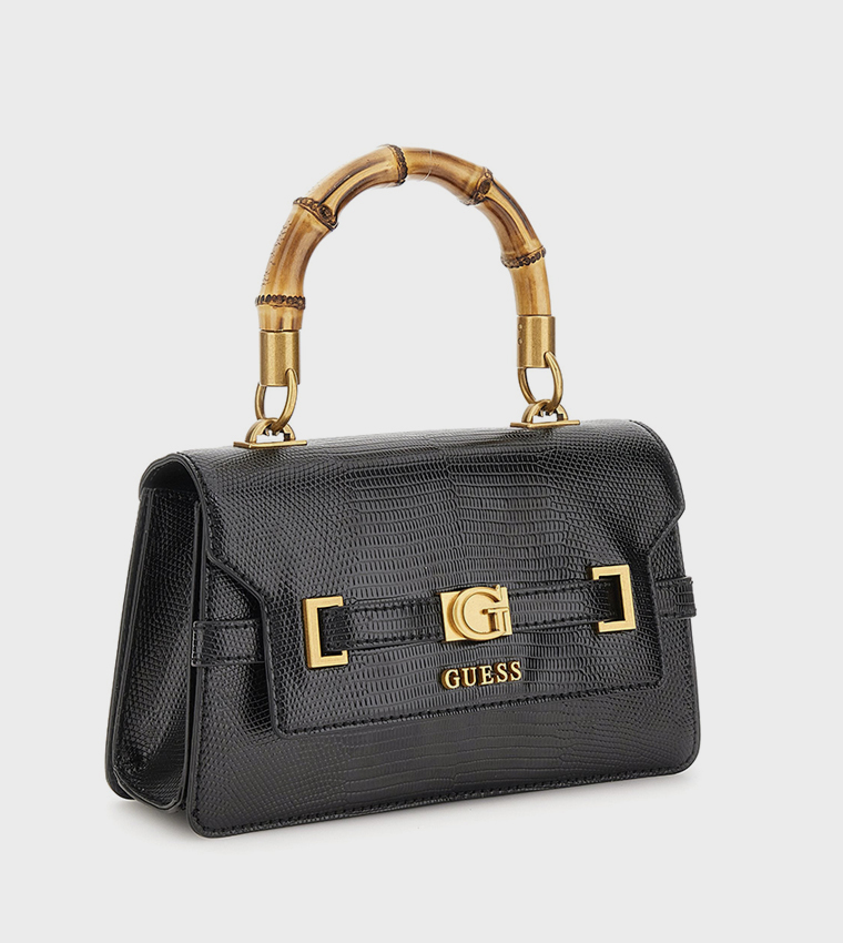 SIBEL Textured Flap Top Handle Bag