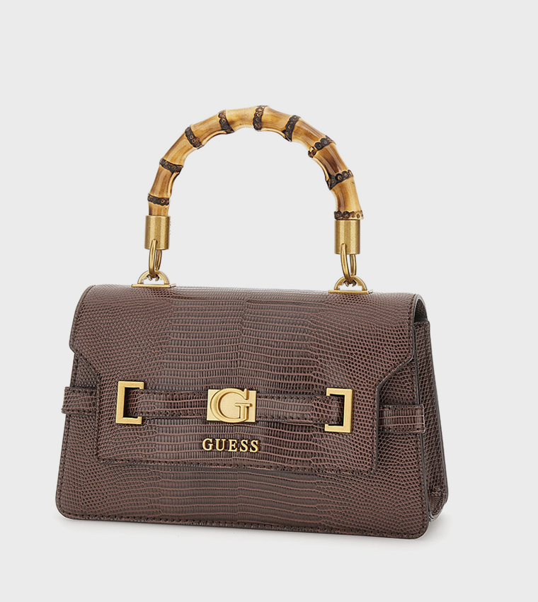 SIBEL Textured Flap Top Handle Bag