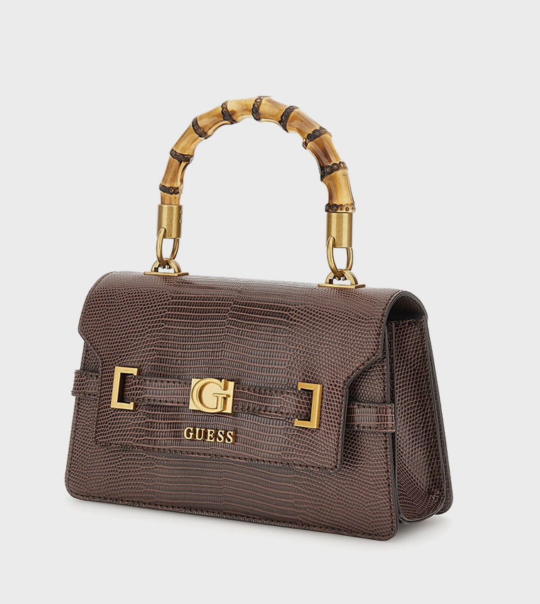 SIBEL Textured Flap Top Handle Bag