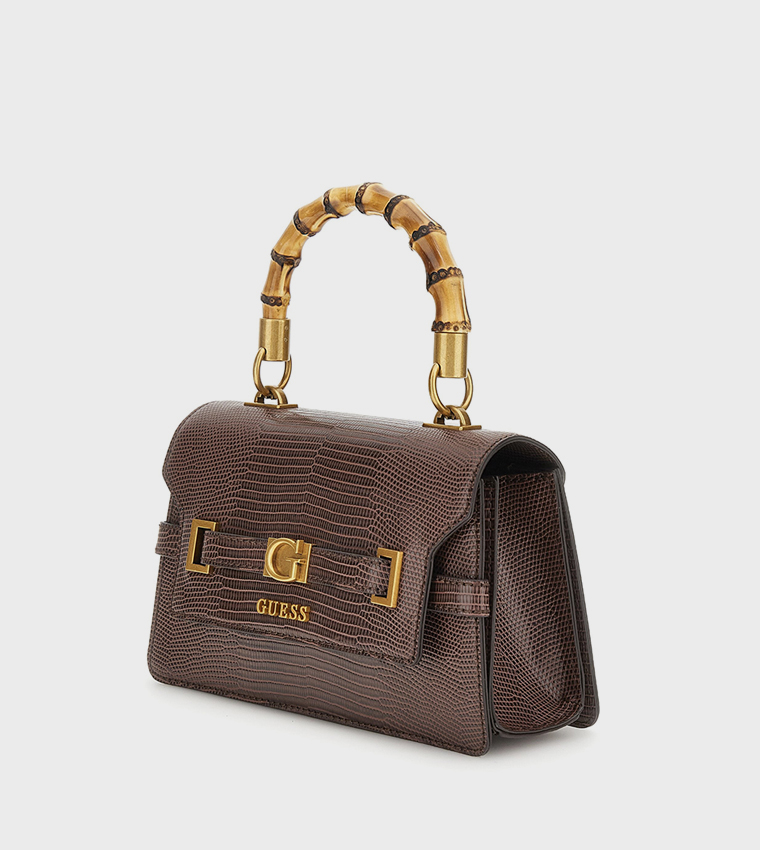 SIBEL Textured Flap Top Handle Bag