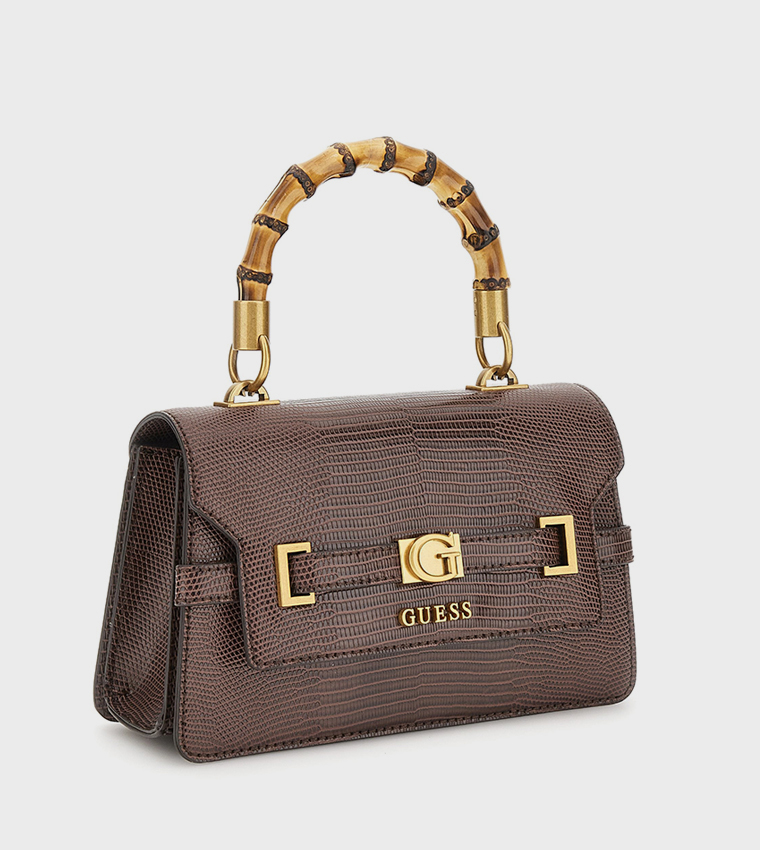 SIBEL Textured Flap Top Handle Bag