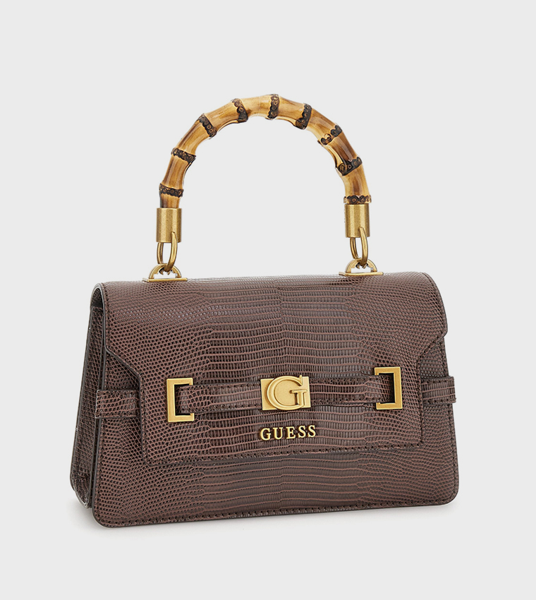 SIBEL Textured Flap Top Handle Bag