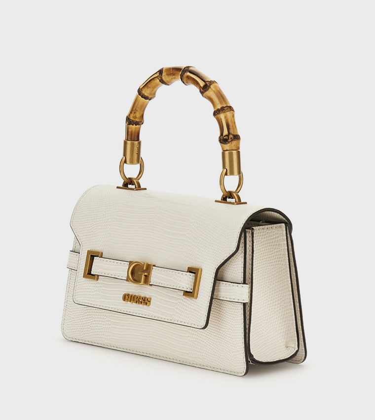 SIBEL Textured Flap Top Handle Bag
