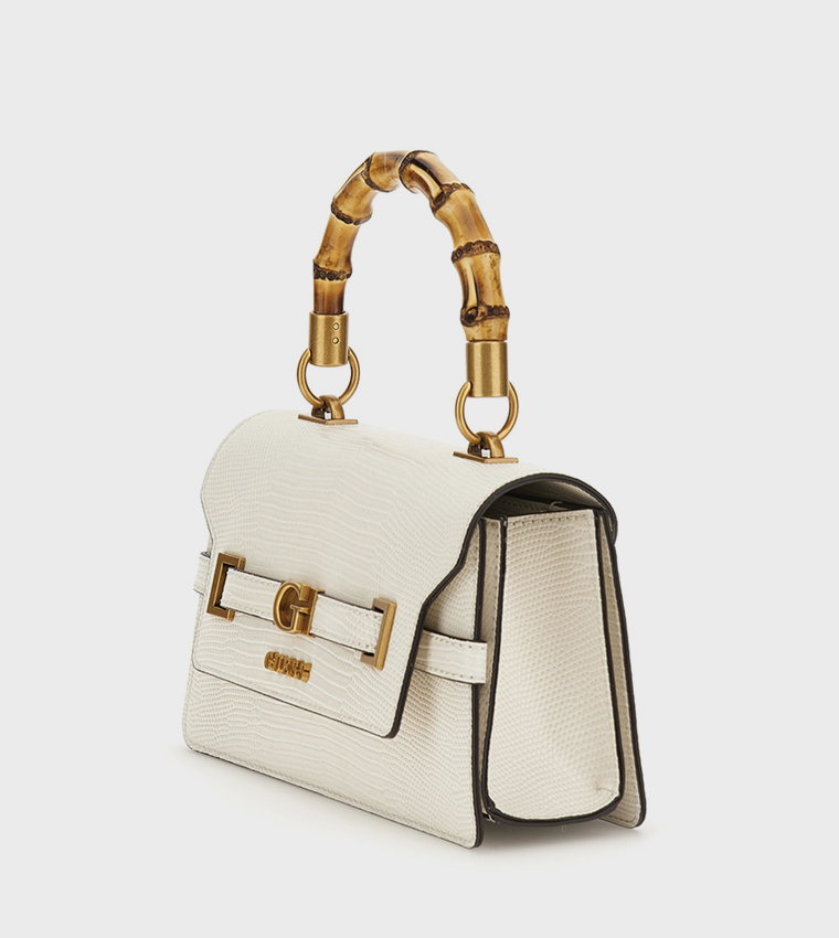 SIBEL Textured Flap Top Handle Bag