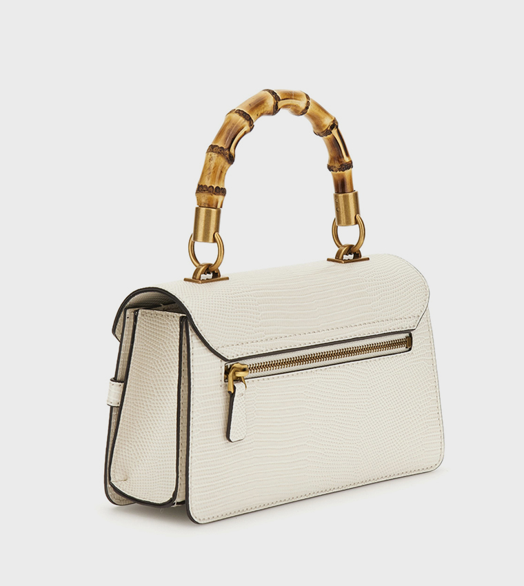 SIBEL Textured Flap Top Handle Bag