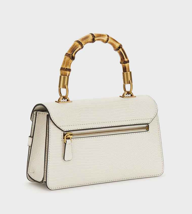 SIBEL Textured Flap Top Handle Bag