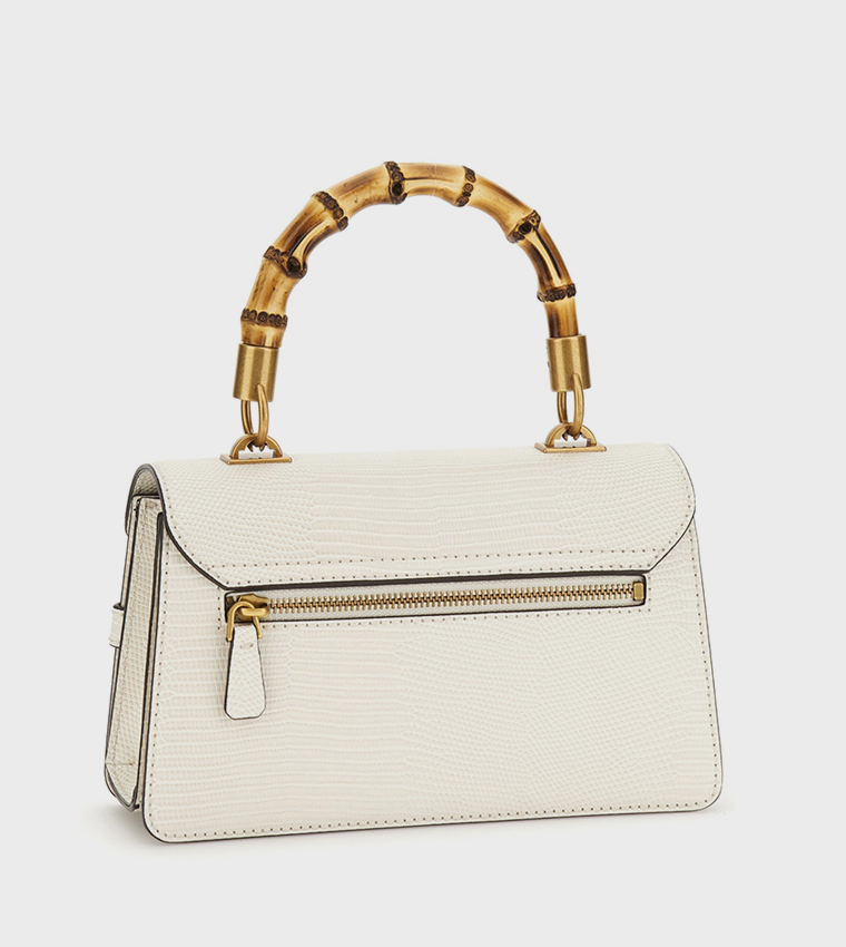 SIBEL Textured Flap Top Handle Bag