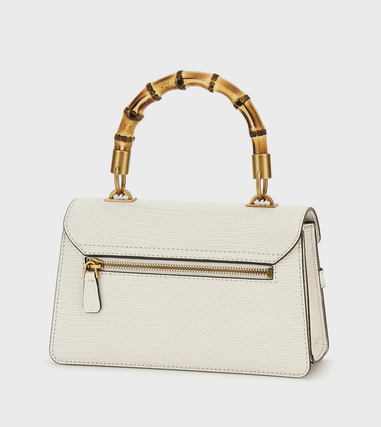 SIBEL Textured Flap Top Handle Bag