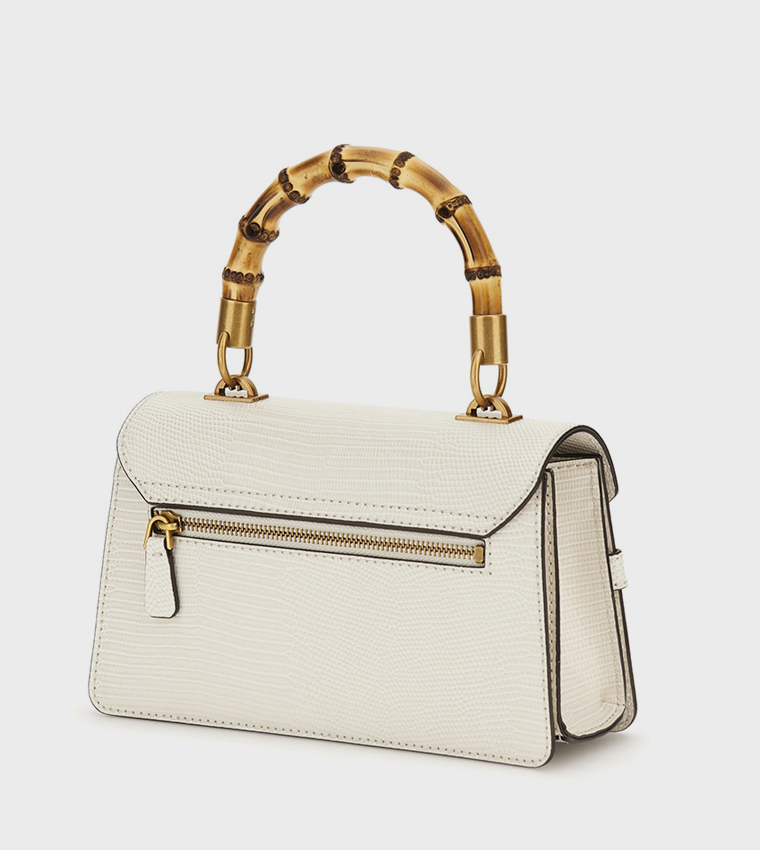 SIBEL Textured Flap Top Handle Bag
