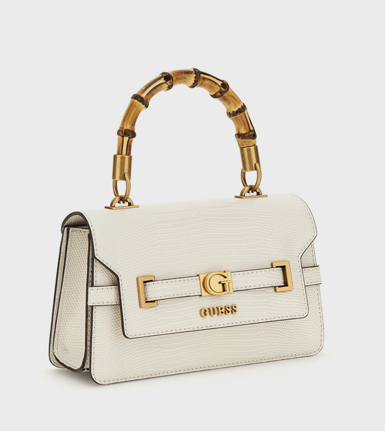 SIBEL Textured Flap Top Handle Bag