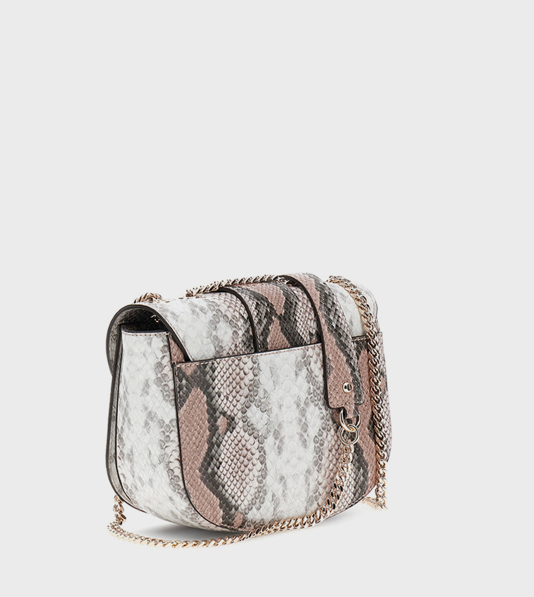 JANE Snake Patterned Crossbody Bag