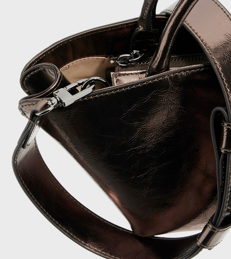 BOLENA Textured Handheld Bag