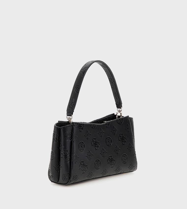 TISHA Monogram Debossed Shoulder Bag
