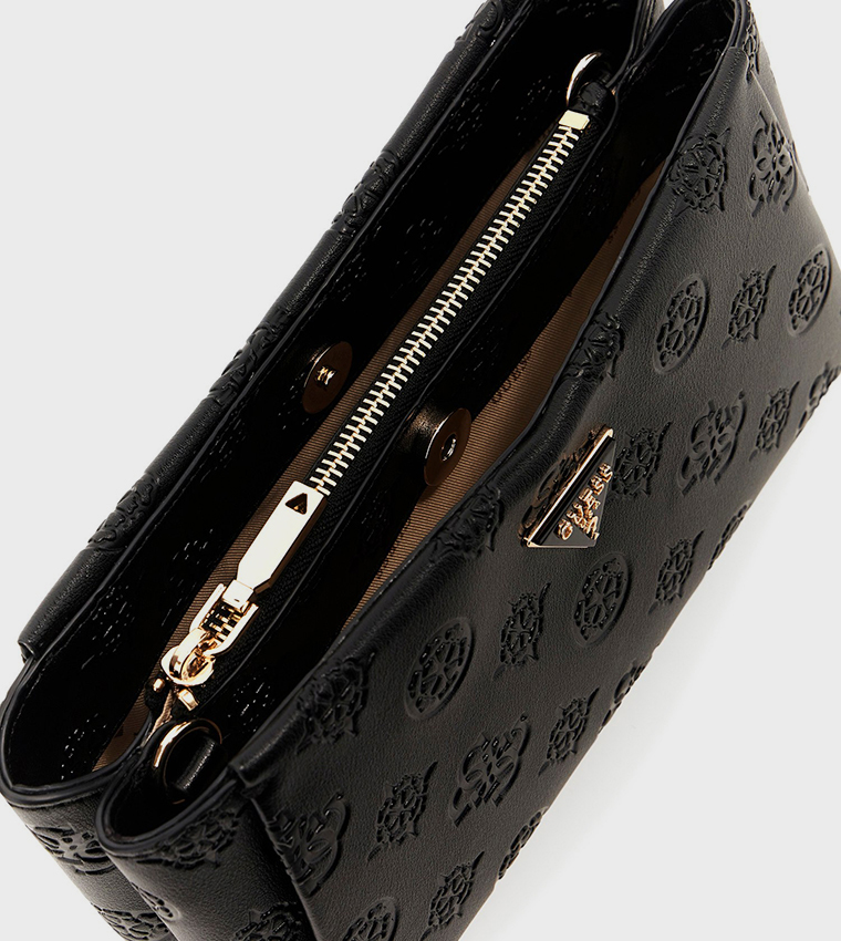 TISHA Monogram Debossed Shoulder Bag