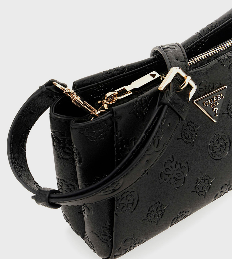 TISHA Monogram Debossed Shoulder Bag