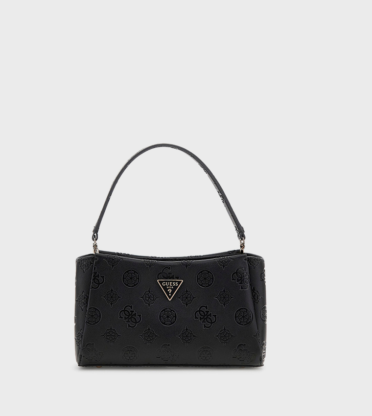 TISHA Monogram Debossed Shoulder Bag