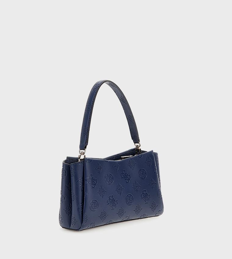 TISHA Monogram Debossed Shoulder Bag