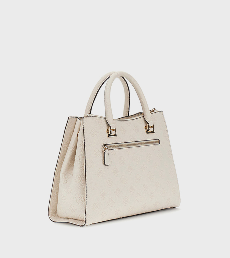 CRESIDIA II Monogram Debossed Satchel Bag