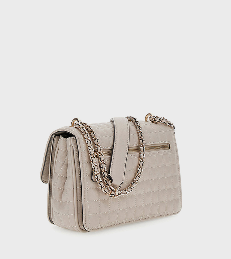 NADIRA Quilted Flap Convertible Crossbody Bag