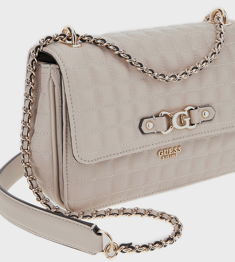 NADIRA Quilted Flap Convertible Crossbody Bag