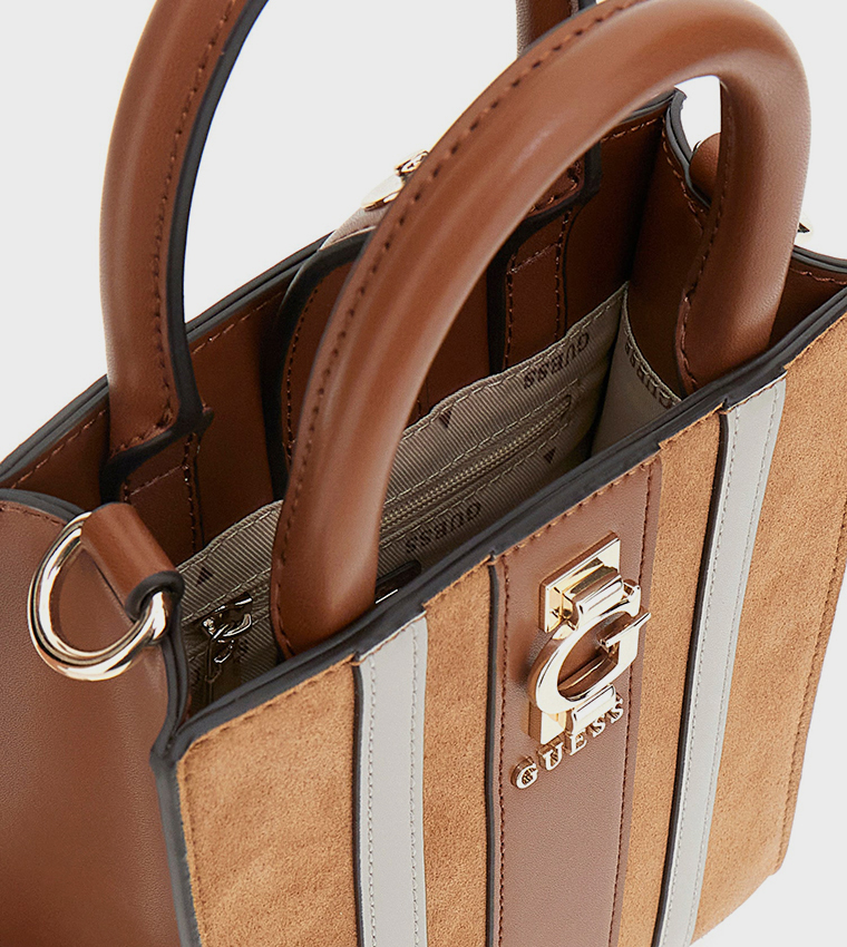 ERENIA Striped Mini Tote Bag