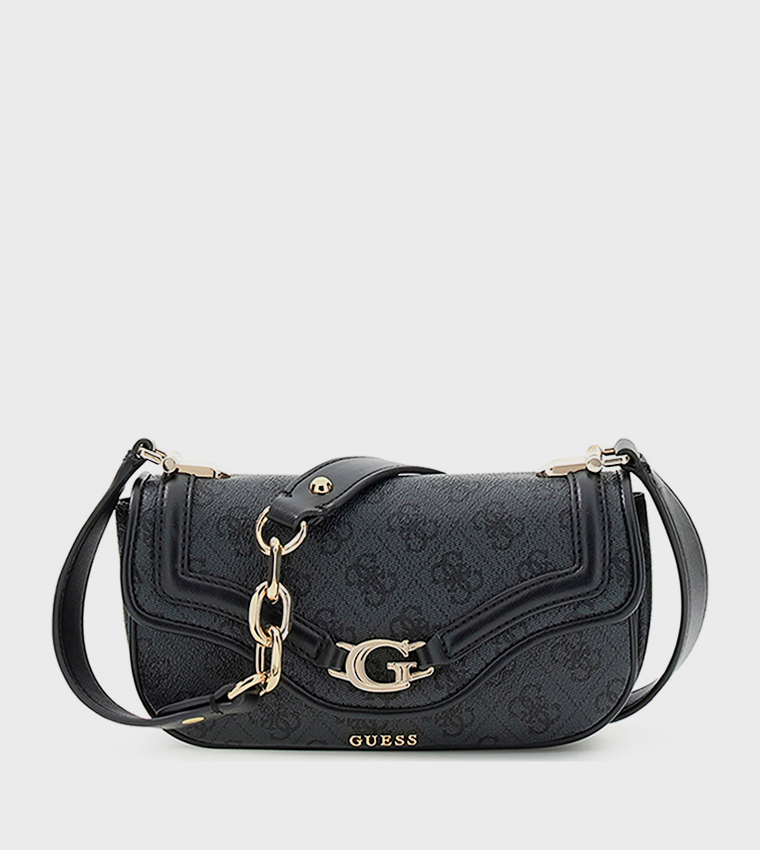 DEA Logo Printed Flap Crossbody Bag