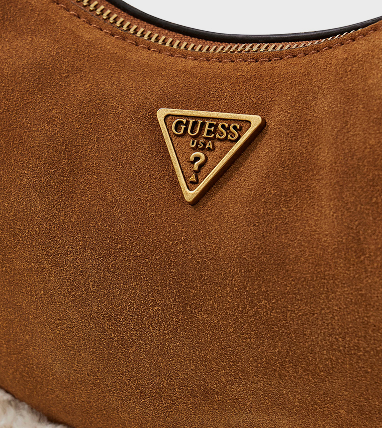 AMITA Fur Detail Shoulder Bag