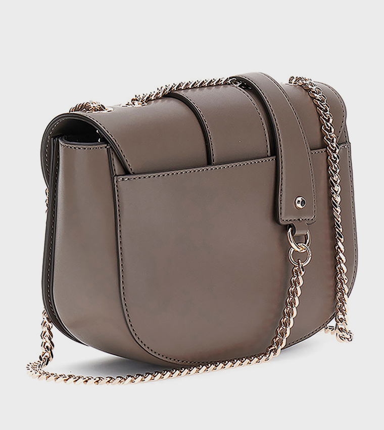 شنطة كروس بودي جين فلاب بطبعة الشعار