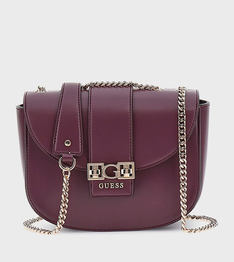 JANE Logo Printed Flap Convertible Crossbody Bag