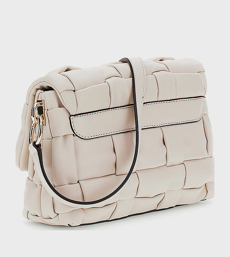 شنطة كروس بودي ماريون فلاب مجدولة