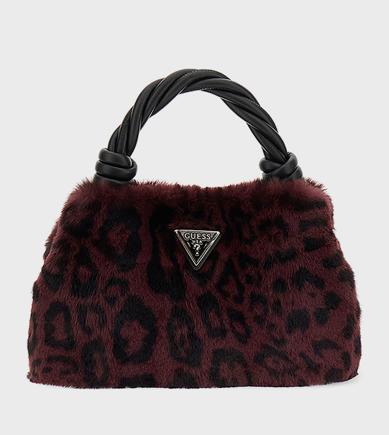 SHAIDA Animal Printed Fur Handheld Bag