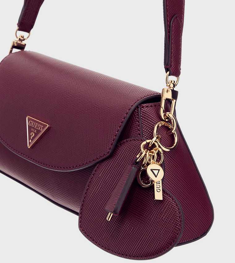 BOLENA Logo Detail Flap Crossbody Bag