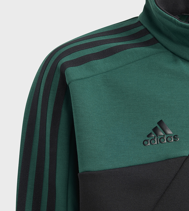 Buy Adidas Junior Tiro Logo Printed Track Jacket In Green