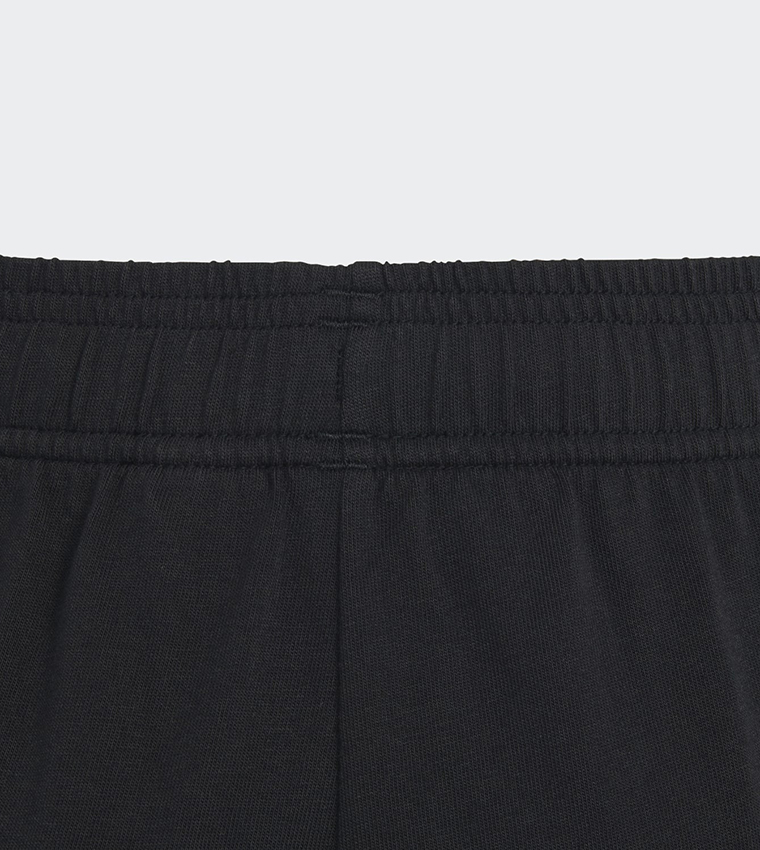 Buy Adidas Logo Detail Elastic Waist Shorts In BLACK/WHITE | 6thStreet ...