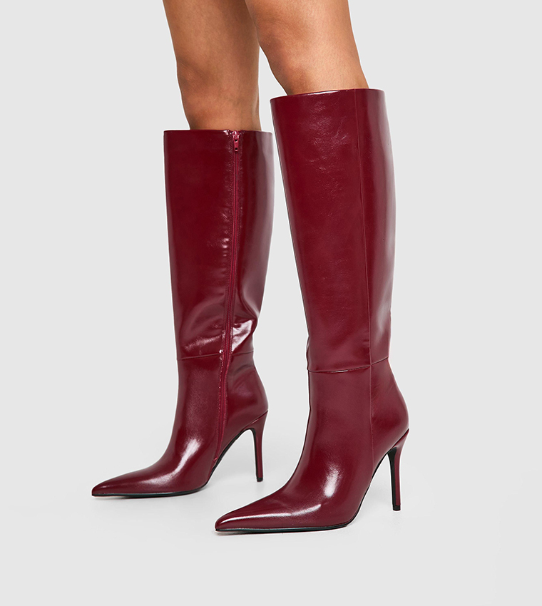 Stiletto Heel Knee High Boots
