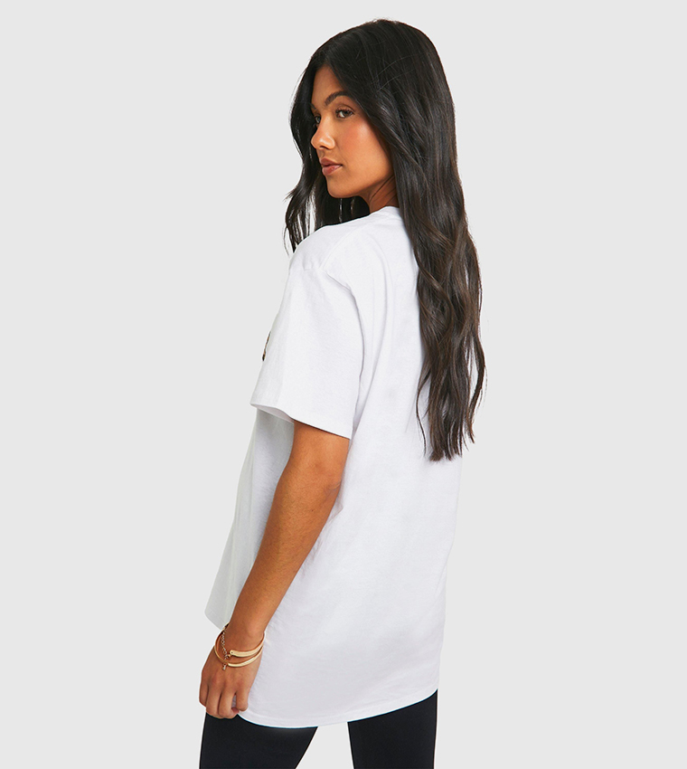 Maternity Mama Leopard Printed Oversized T-Shirt