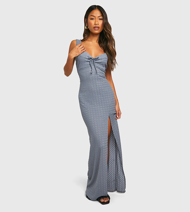 Grey maxi dress formal hotsell