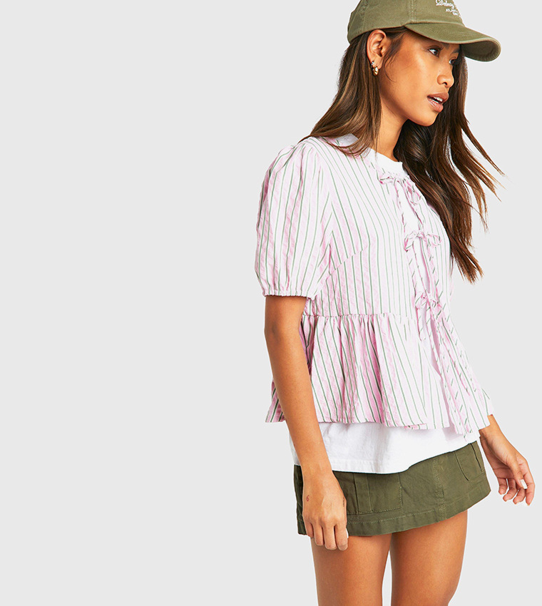 boohoo smock top